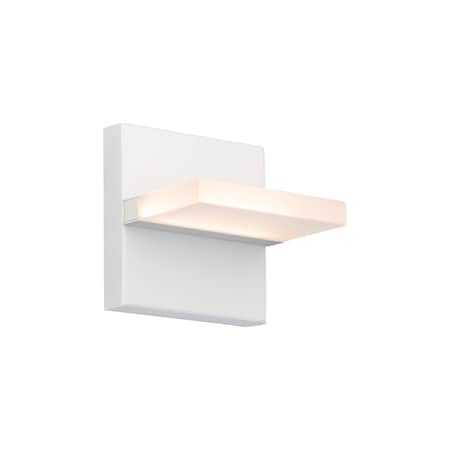 Dweled Oslo 5in LED Indoor and Outdoor Wall Light 3000K in White WS-W231